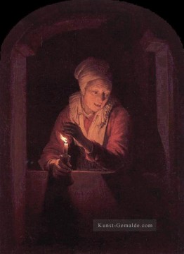  den Malerei - Kerze Goldenes Zeitalter Gerrit Dou